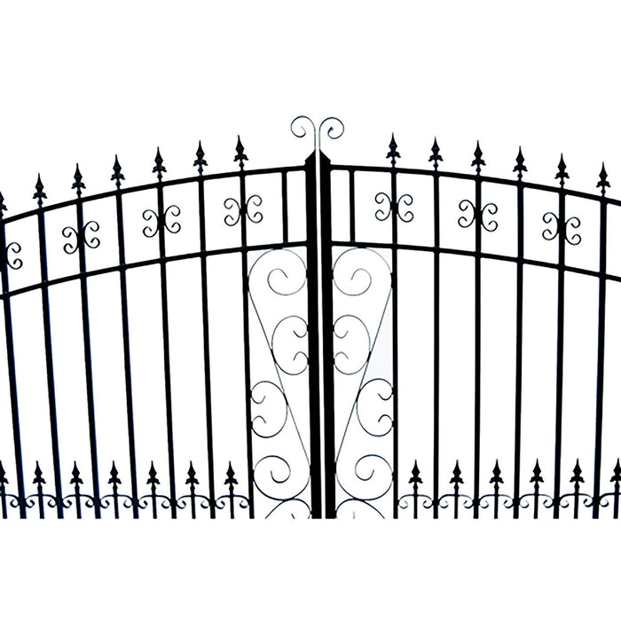 ALEKO Steel Dual Swing Driveway Gate - VENICE Style - 16 x 6 Feet