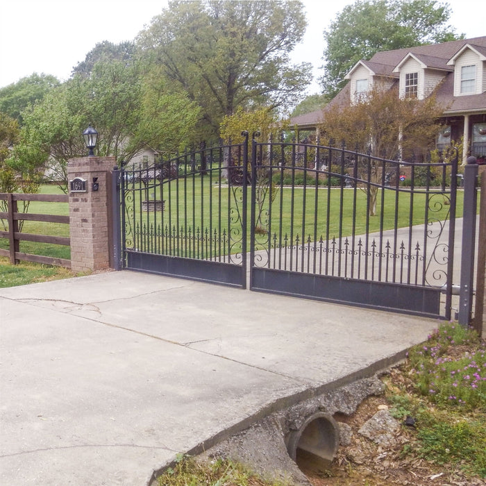 ALEKO Steel Dual Swing Driveway Gate - VENICE Style - 16 x 6 Feet